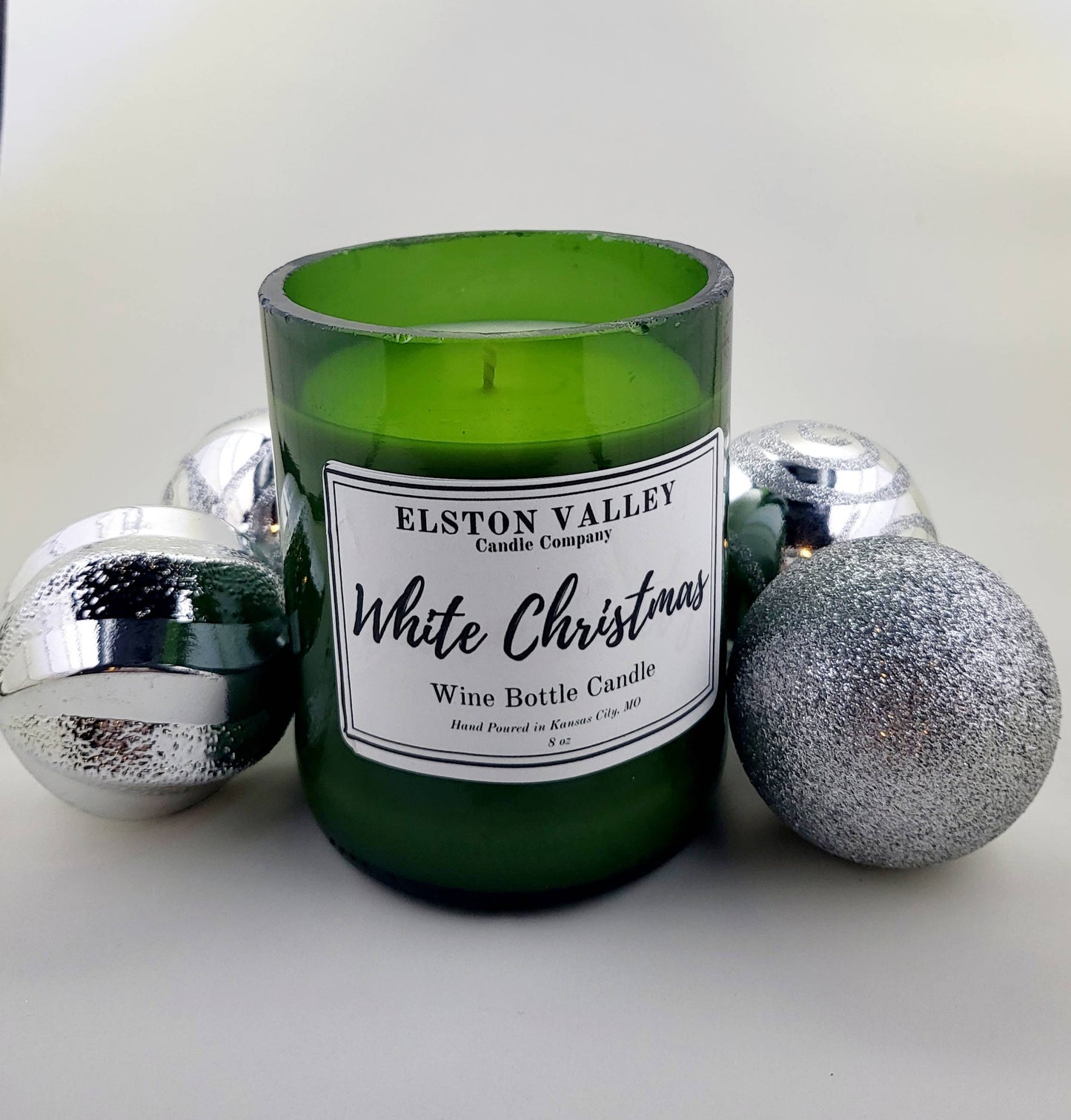 'Holiday Inspired' Wine Bottle Candles