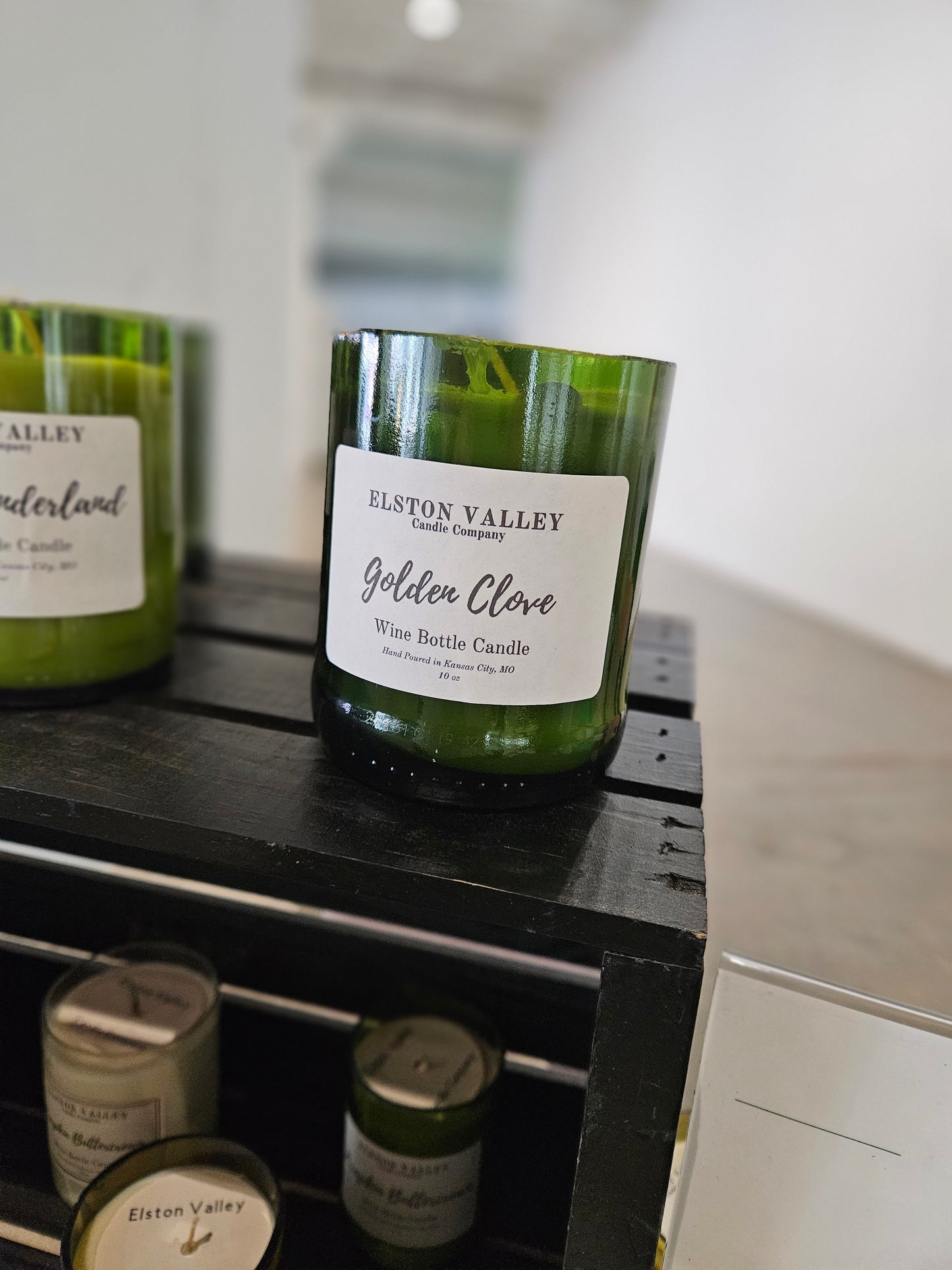 'Holiday Inspired' Wine Bottle Candles